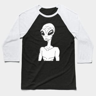 Alien Dude Baseball T-Shirt